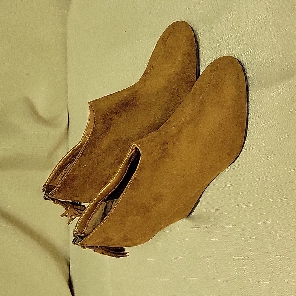 Wedge heel booties